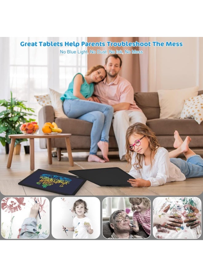 Writing Tablet,16 Inch Colorful Screen Rechargeable  Board Toddler Educational Toys for 3 4 5 6 Years Old Boys Girls Reusable Portable Drawing Tablet Christmas Toys Gifts for Kids (Black) - Image 5